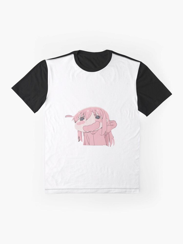 Aperçu 4 sur 5. T-shirt graphique avec l'œuvre Hitori Gotou chibi boochi créée et vendue par Mahisterha.