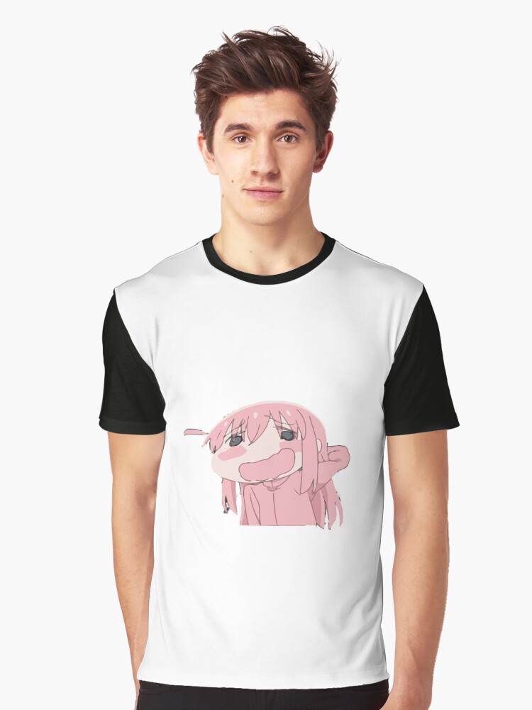 Aperçu 1 sur 5. T-shirt graphique avec l'œuvre Hitori Gotou chibi boochi créée et vendue par Mahisterha.