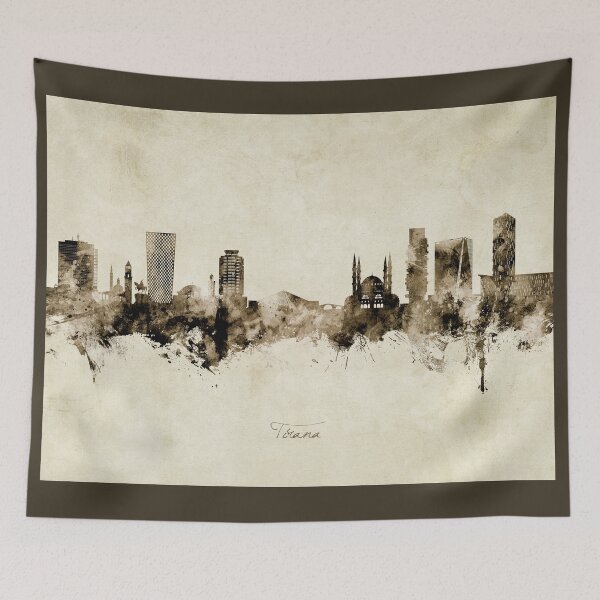 Item preview, Tirana Albania Skyline designed and sold by ArtPrints.