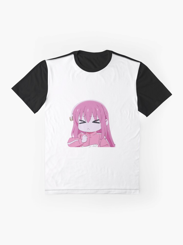 Aperçu 4 sur 5. T-shirt graphique avec l'œuvre Hitori Gotou chibi boochi créée et vendue par Mahisterha.