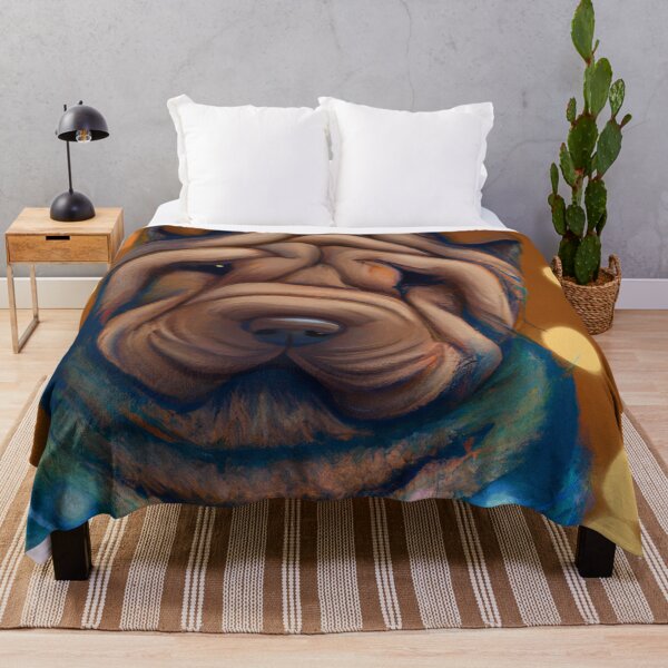 Item preview, Cute Shar Pei Drawing designed and sold by WeHeartAnimals.