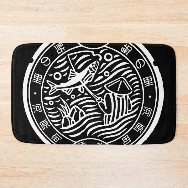 Item preview, Fisherman on manhole in Japan - White designed and sold by mattraski.