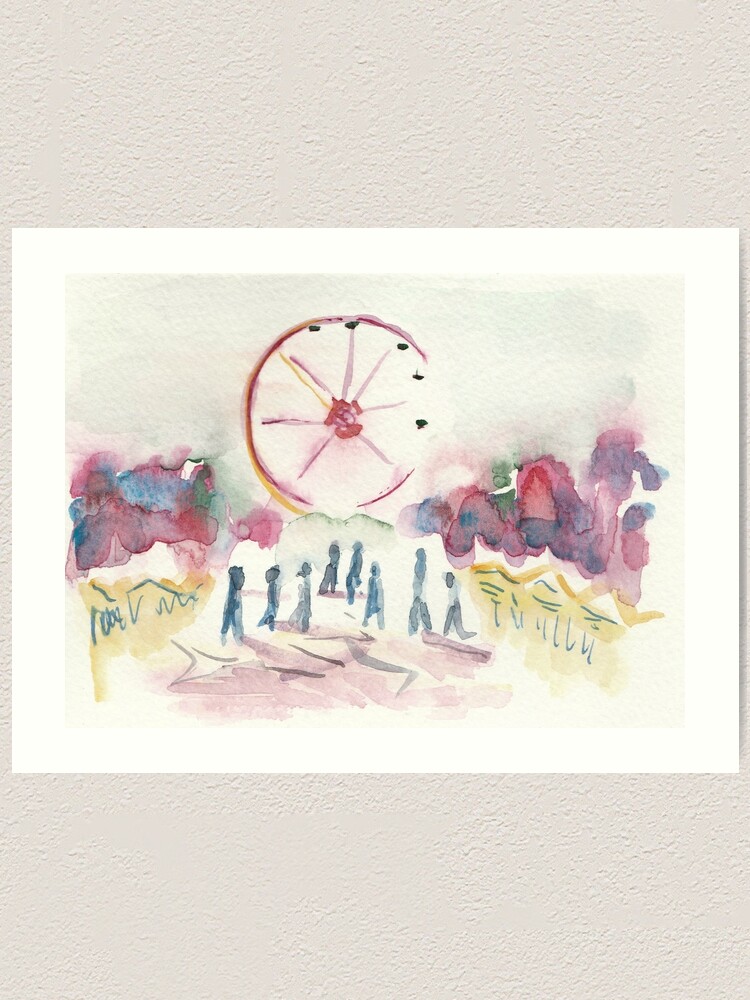 Alternate view of Christmas wheel Art Print