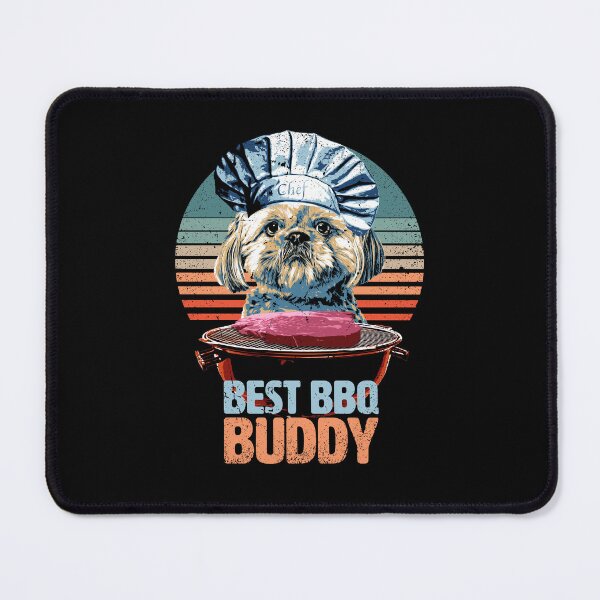 Item preview, Best BBQ Buddy - Funny & Cute Shih Tzu designed and sold by BrainlabStudios.