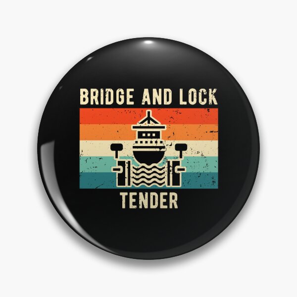 Item preview, Bridge and Lock Tender Retro Vintage designed and sold by NestaReign.