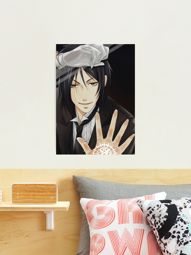  Black Butler Wall Scroll Poster Fabric Painting for Anime  Sebastian Michaelis 086 L: Posters & Prints