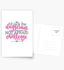 Not Afraid of a Challenge Postcards