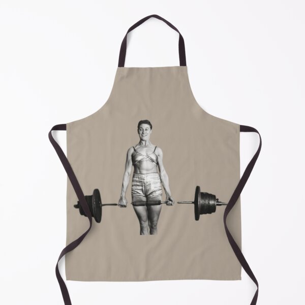 Item preview, Mujer de levantamiento de pesas con barra vintage  designed and sold by TeeKid.