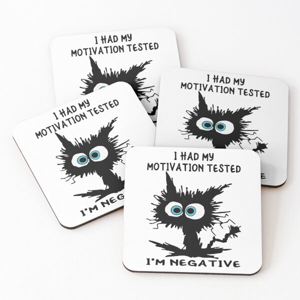 Item preview, Funny Cat I Had My Motivation Tested I'm Negative Cat Funny Sayings designed and sold by Desinger12.