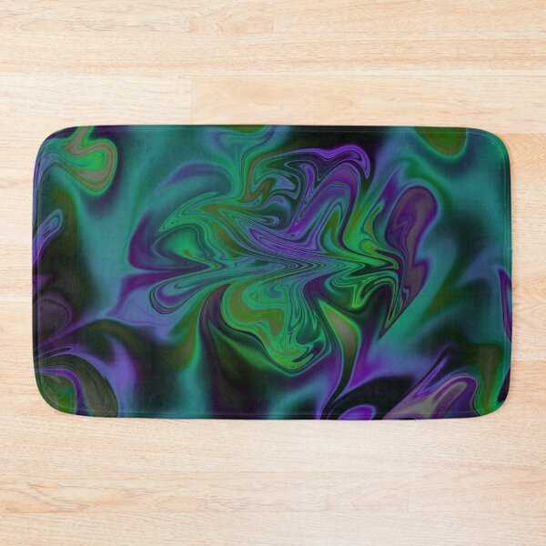 Item preview, Blue, Black, Green, Purple, Violet Liquid Art. Liquid Marble. Abstract Design. designed and sold by Jason123za.