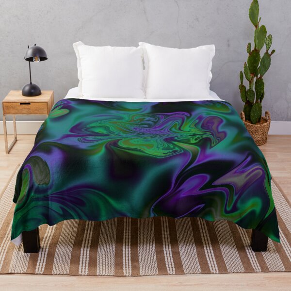 Item preview, Blue, Black, Green, Purple, Violet Liquid Art. Liquid Marble. Abstract Design. designed and sold by Jason123za.