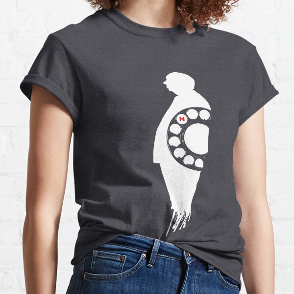 Hitchcock Dial M for Murder white Classic T-Shirt