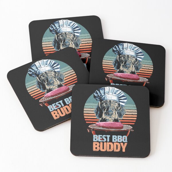Item preview, Best BBQ Buddy - Funny & Cute Wire-Haired Dachshund designed and sold by BrainlabStudios.