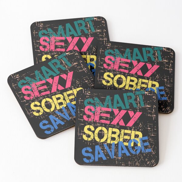 Item preview, SMART SEXY SOBER SAVAGE- sobriety anniversary aa na  designed and sold by hamzablk.