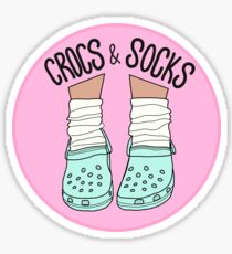 Crocs and Socks Sticker