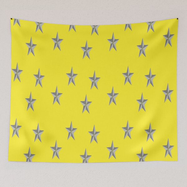 Item preview, Gray stars on yellow designed and sold by tetibright.