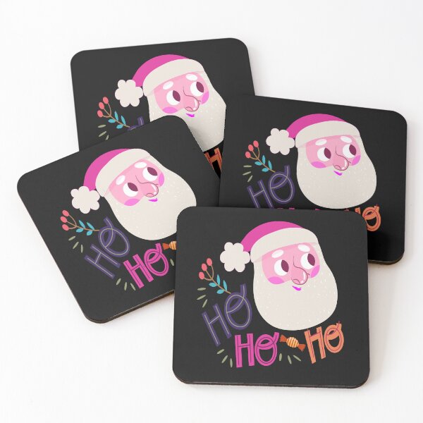 Item preview, Retro vintage pink santa claus ho ho ho designed and sold by hamzablk.