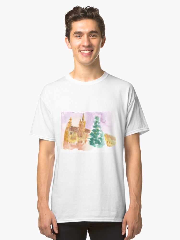 Alternate view of Grand Place at Christmas Classic T-Shirt