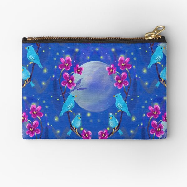 Blue birds Zipper Pouch