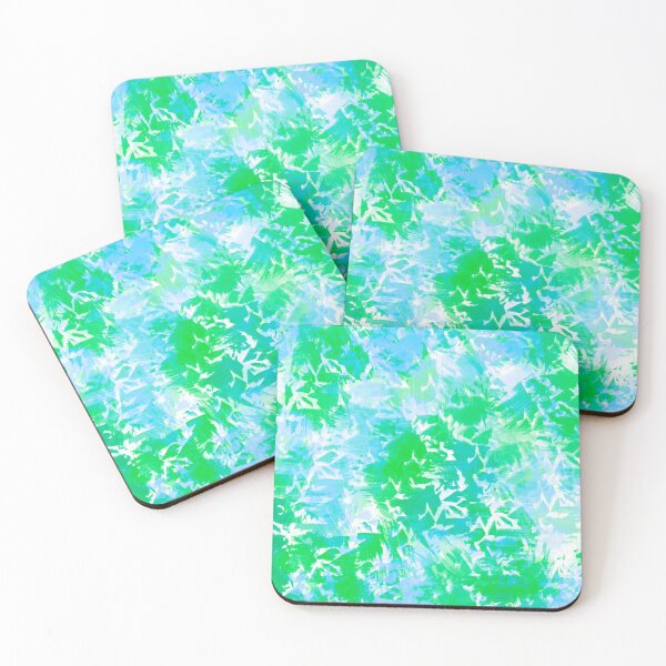 Item preview, Blue and Green Brushstrokes of Paint Pattern - Modern Art designed and sold by theprintedclub.