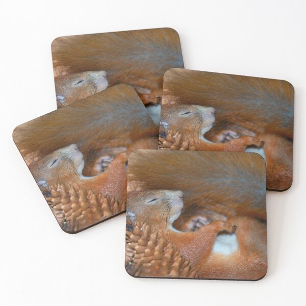Item preview, Portrait of red sleeping squirrel designed and sold by olena2552.