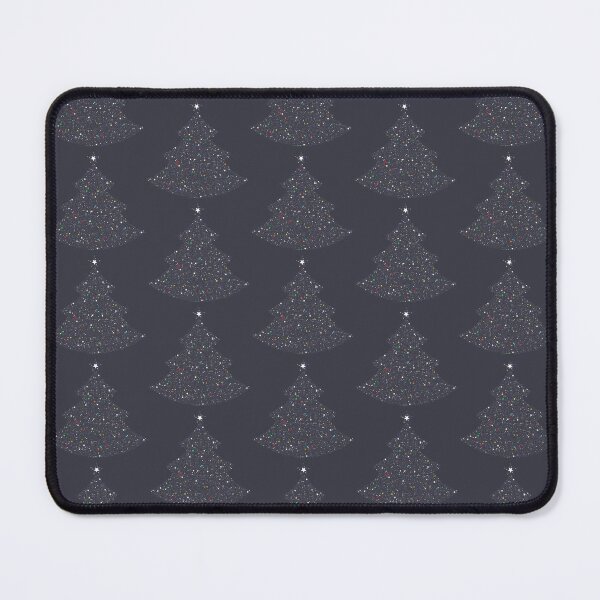 Item preview, Printed image of sparkling glitter Xmas tree pattern on grey background designed and sold by JaReVa.