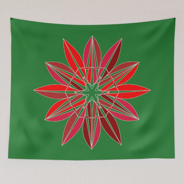 Item preview, Festive snowflake unique design G22 designed and sold by fishpressink.