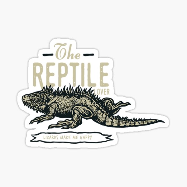 the reptile lover Sticker