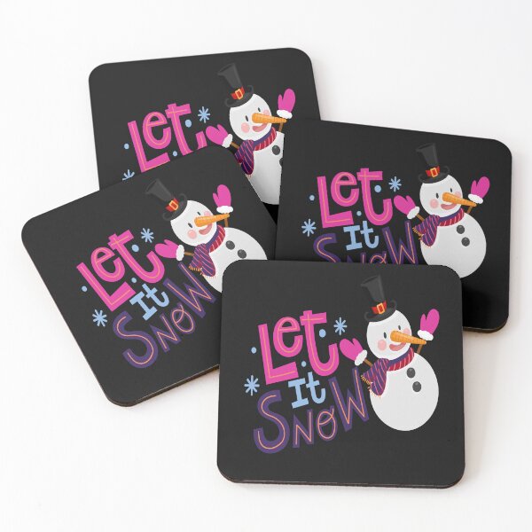 Item preview, Retro vintage pink snowman- let it snow designed and sold by hamzablk.