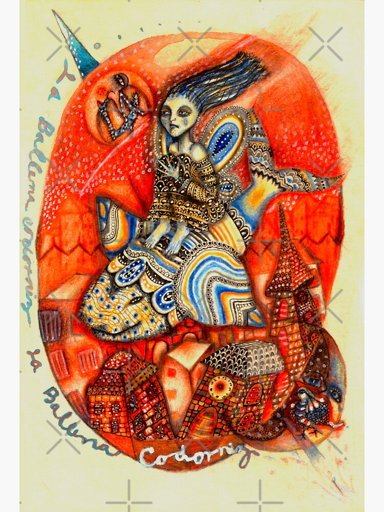 Thumbnail 3 of 3, Sticker, Ballena codorniz designed and sold by Arema Arega.