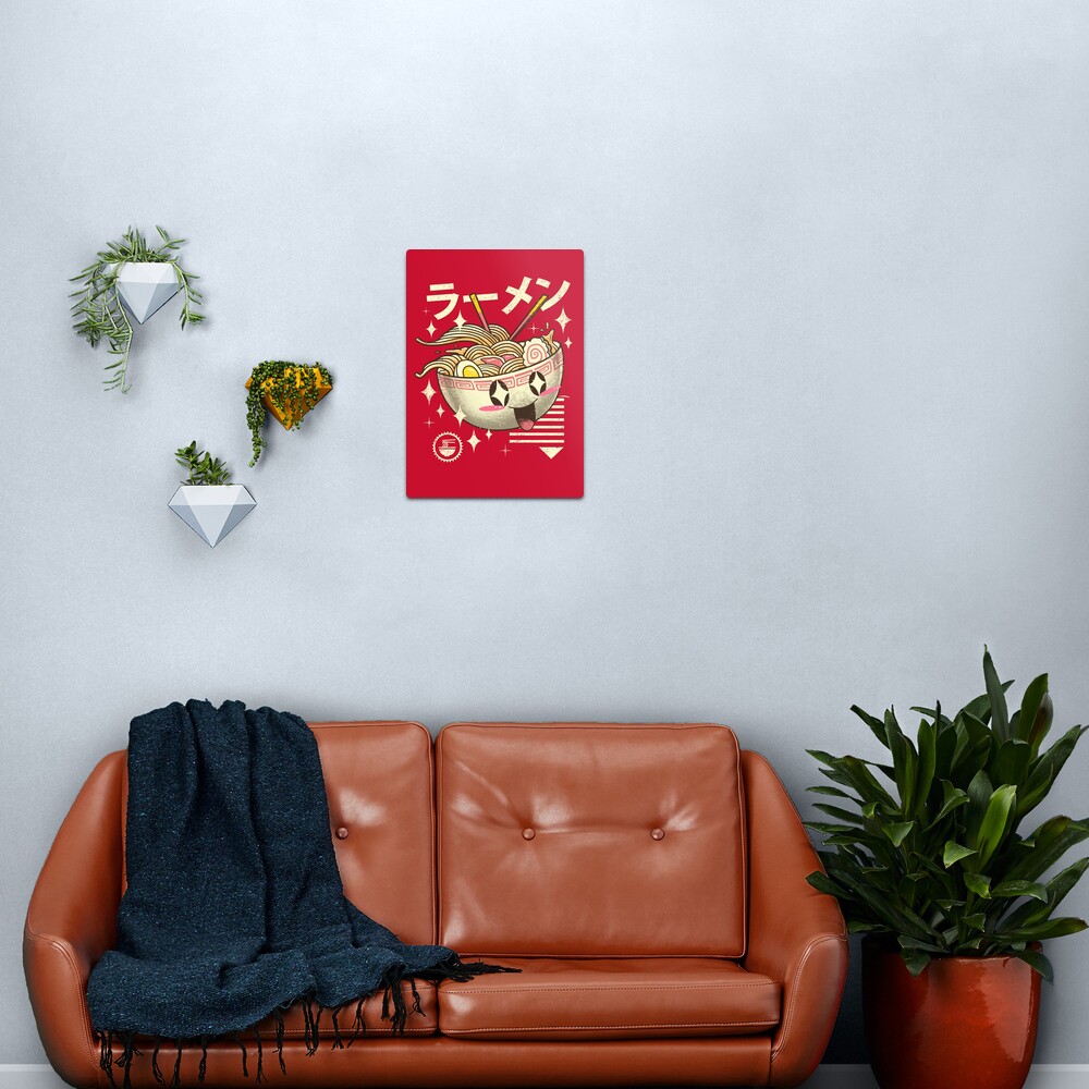 Kawaii Ramen Metal Print