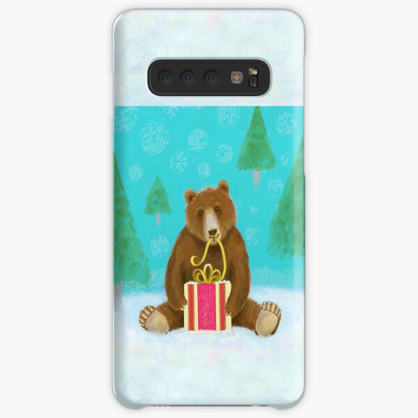 Bear with a gift Samsung Galaxy Snap Case