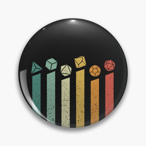 Item preview, Many Sided Dice D20 Tabletop RPGs Vintage Retro Distressed designed and sold by KNEI.