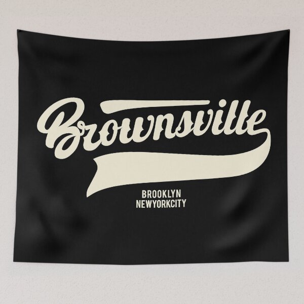 Item preview, Brownsville New York Brooklyn - Brownsville Brooklyn Lettering - Vintage Brownsville Logo designed and sold by Boogosh.