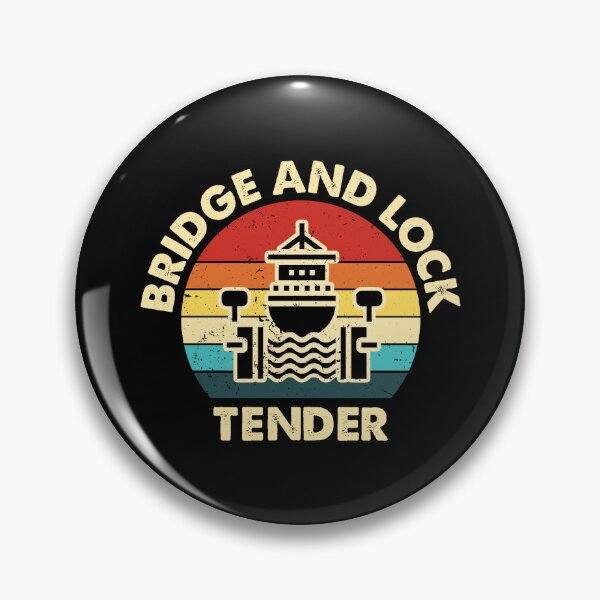 Item preview, Bridge and Lock Tender Vintage Retro designed and sold by NestaReign.