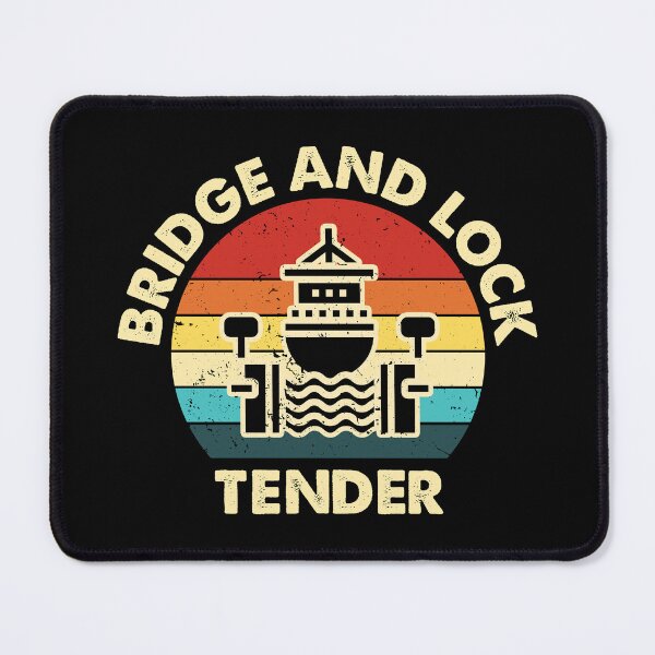 Item preview, Bridge and Lock Tender Vintage Retro designed and sold by NestaReign.