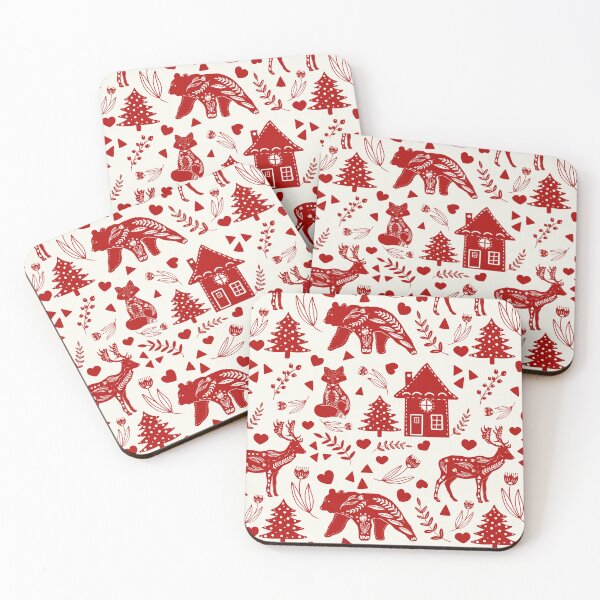 Item preview, Scandinavian Christmas - Red designed and sold by FloraDayDesign.