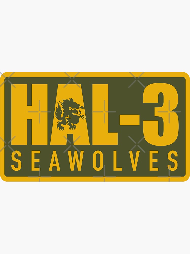 "HA(L)-3 Sea Wolves" Sticker for Sale by ArmoredDP | Redbubble