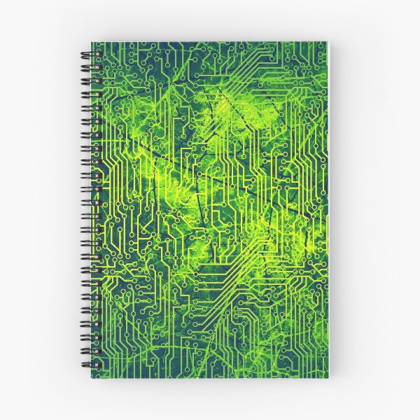 Item preview, Green and Yellow Glowing Circuit Board Texture designed and sold by bexilla.
