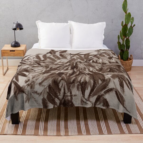 Artikelvorschau, Esche, Sommerlaub, Sepia Brownscale Monochrome Floral entworfen und verkauft von Julia Khoroshikh.