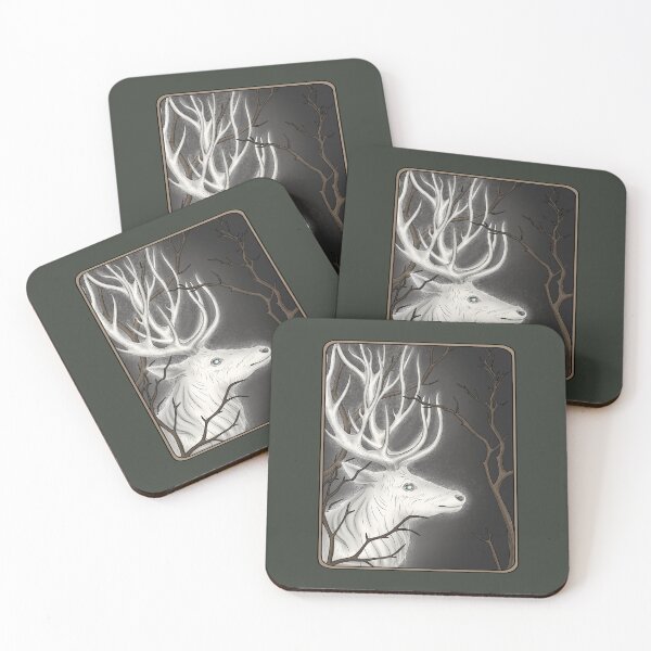 Item preview, White Stag. Deer Spirit Animal designed and sold by TasiaZenzura.