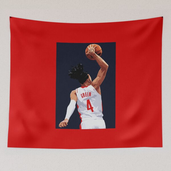 Item preview, Jalen Green Vector Dunk with Background Large Print Qiangy designed and sold by qiangdade.