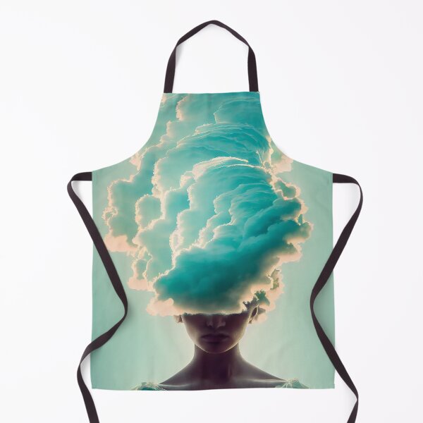 Item preview, Dreamy Girl with head in the clouds designed and sold by ladarkepoque.