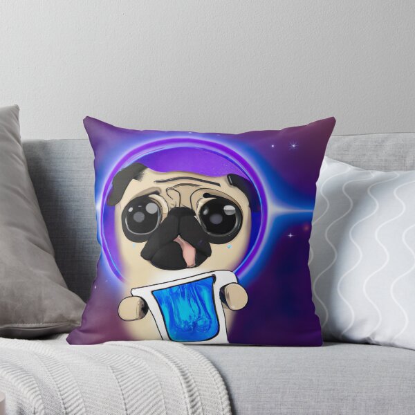 Item preview, Magic Pug Dog Drinking Coffee designed and sold by chanzds.