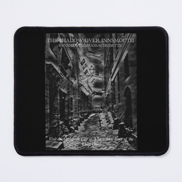 Item preview, The Shadow Over Innsmouth 1 (Black & White) - Visit the Cyclopean city of Y'ha-nthlei, home of the Deep Ones - spcreationsco22 designed and sold by SpCreationsCo22.