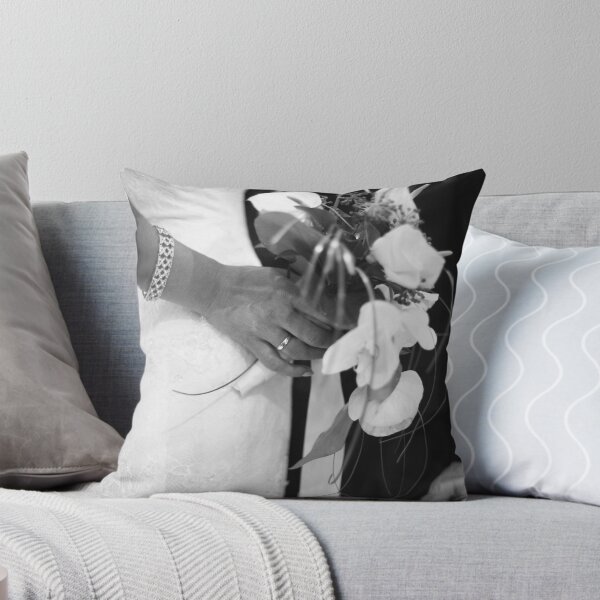 Item preview, Bride and groom holding black and white wedding photograph designed and sold by edwardolive.
