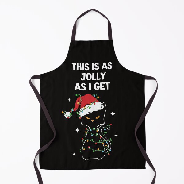 Item preview, This Is As Jolly As I Get, Funny Grumpy Christmas Cat designed and sold by desireedickens.