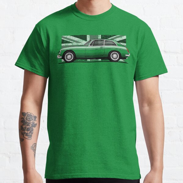 Item preview, My drawing of the green MGB GT BRG designed and sold by designjaag.