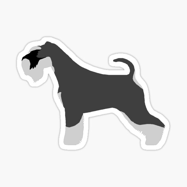 Miniature Schnauzer (Salt and Pepper) Sticker