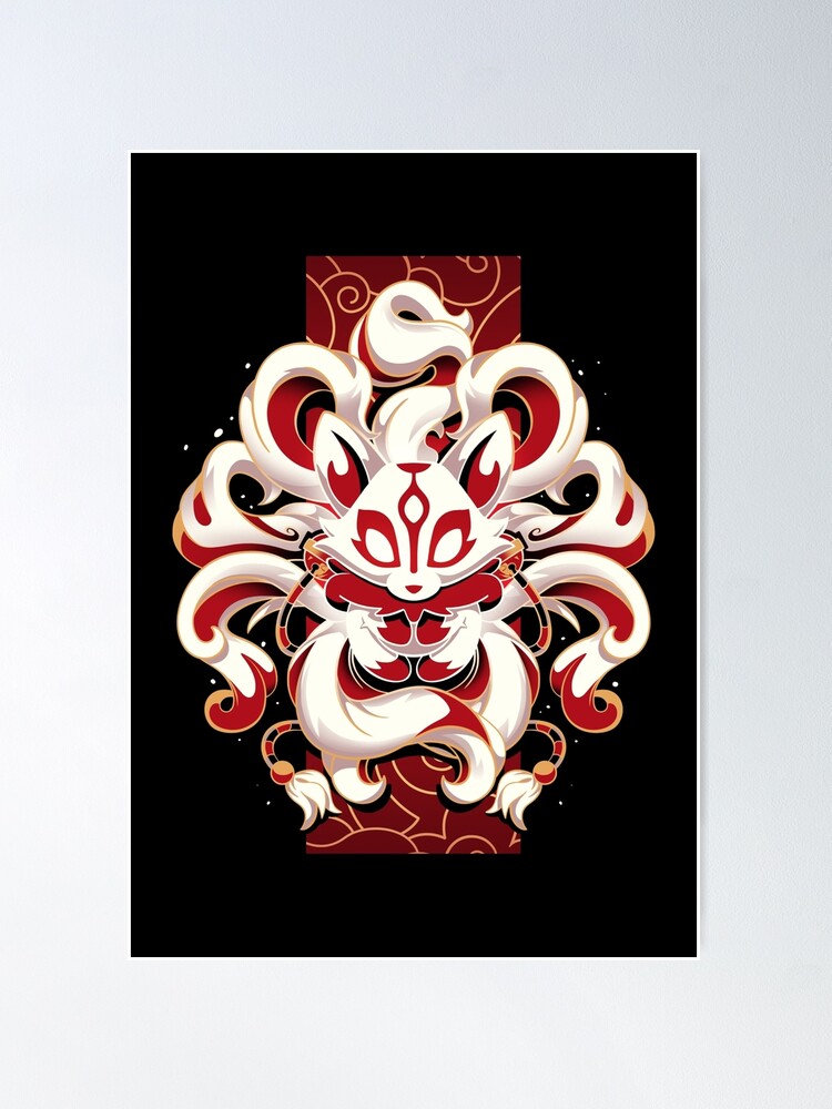 Nine newest Tailed Fox Spirit Poster Painting canvas 12*18inch